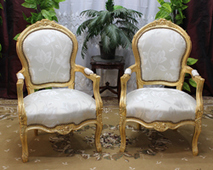 Fauteuil Cabriolet de Style Louis XV 